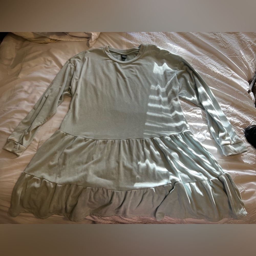 WILD FABLE WOMEN'S MINERAL WASH SWEATSHIRT DRESS